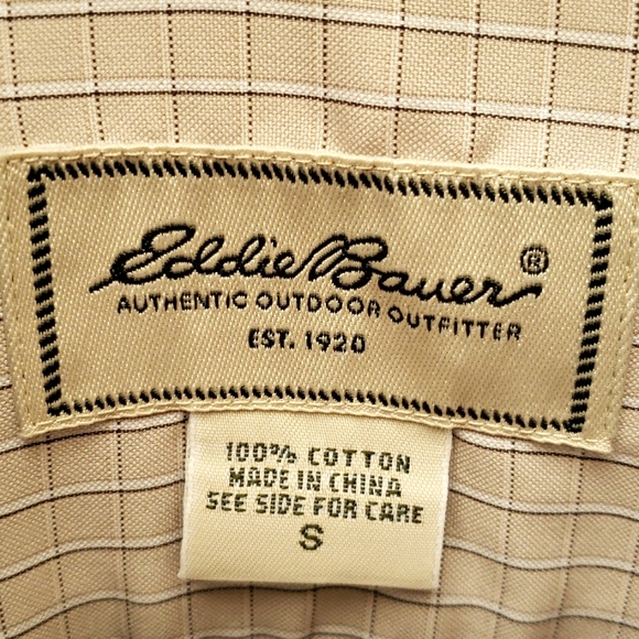 Eddie Bauer Wrinkle Resistant Long  Sleeve Buttoned Down Shirt Men's Size Small - Picture 4 of 11